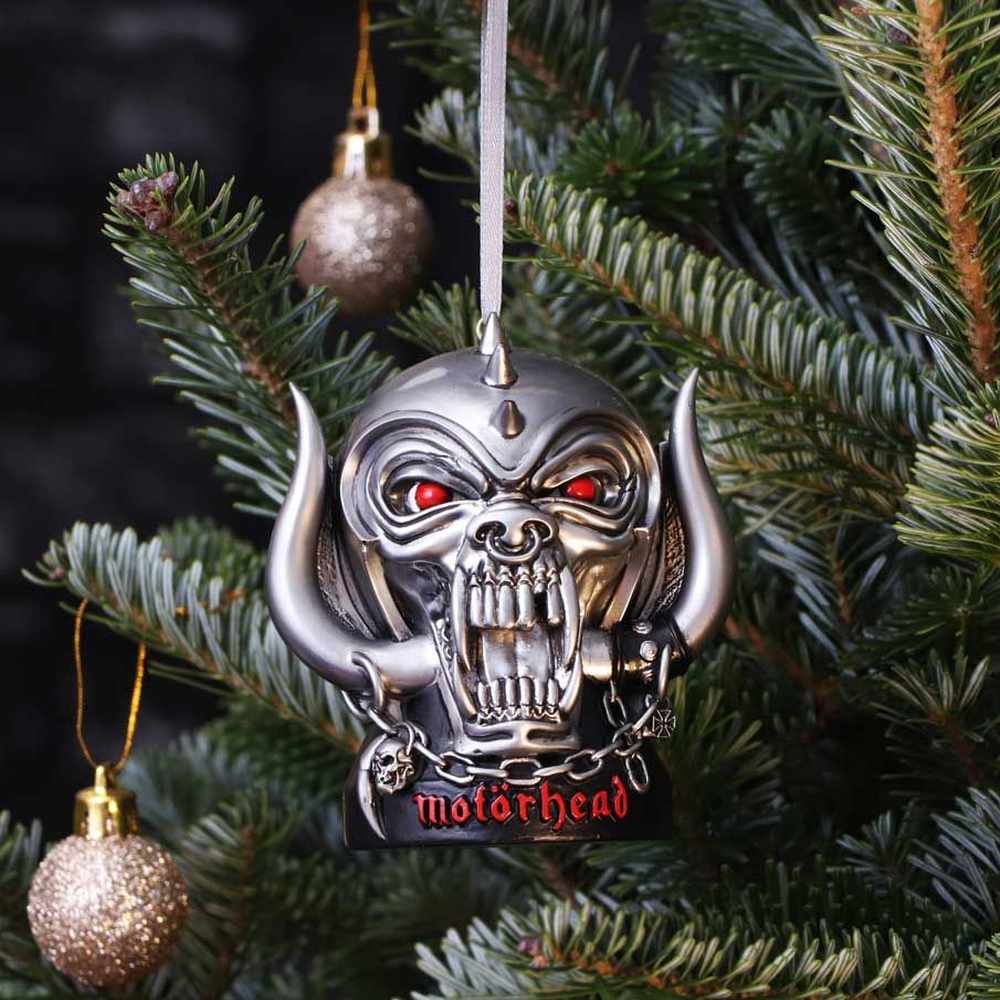 Nemesis Now Motorhead - Warpig Hanging Ornament Weihnachtskugel - Silberfarben